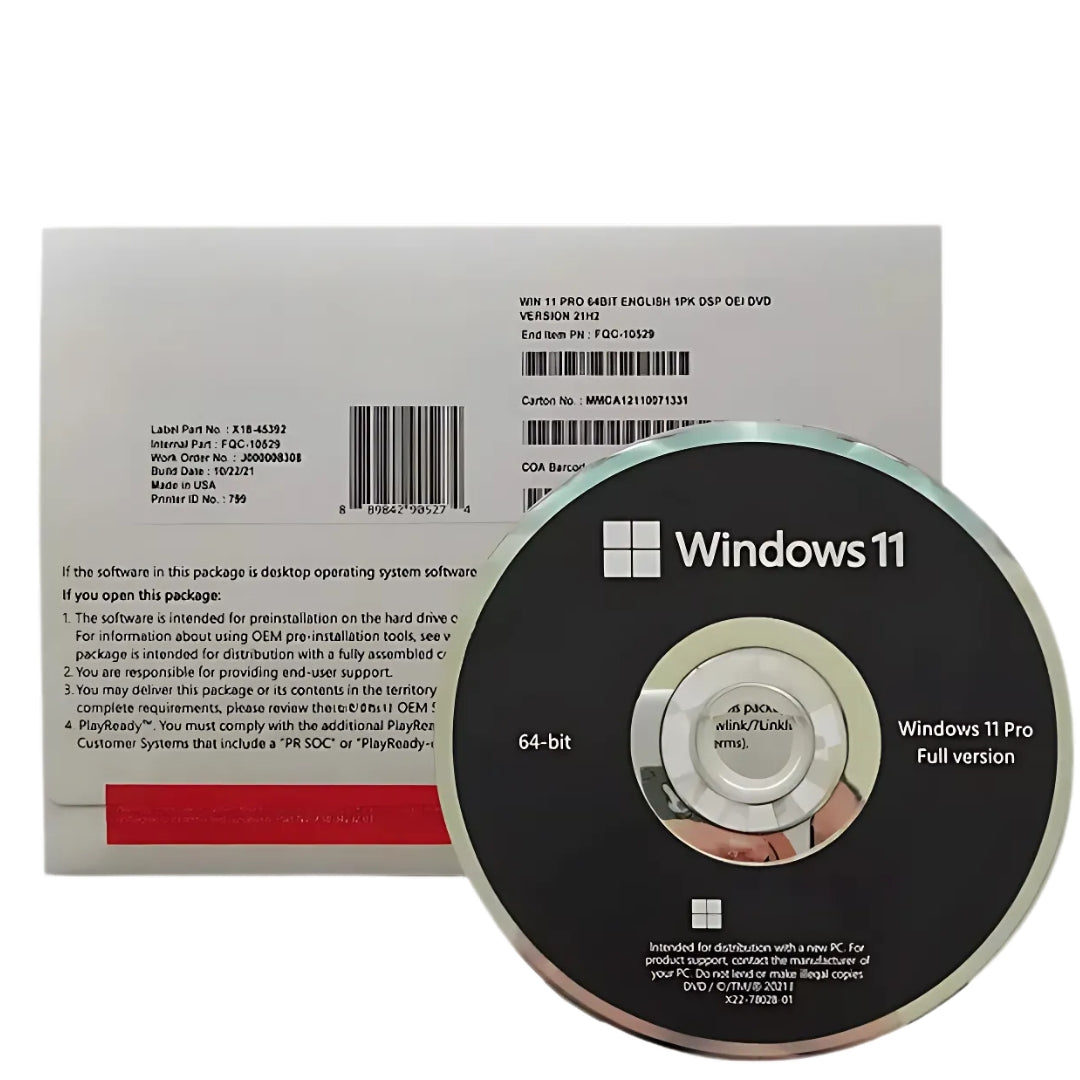 Windows 11 Pro OEM 64 Bit DVD