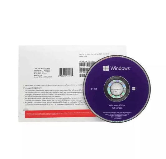 Win 10 Pro OEM 64 bit DVD